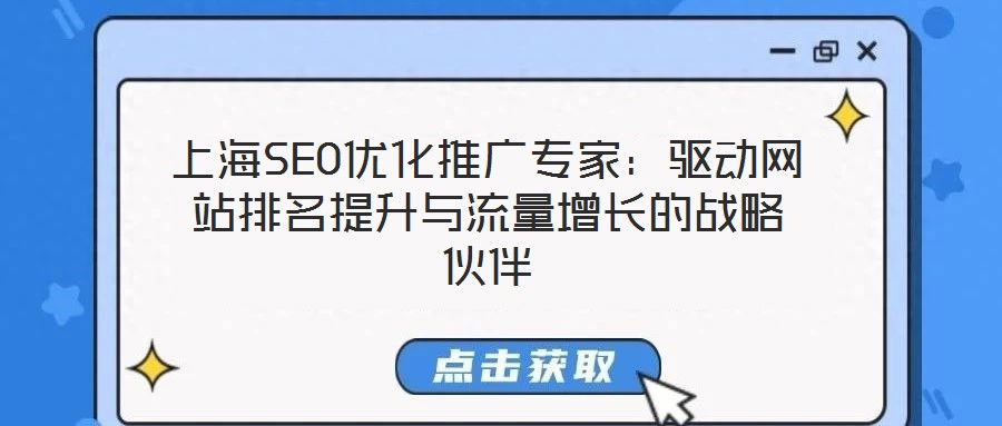 上海SEO優(yōu)化推廣專家:驅(qū)動網(wǎng)站排名提升與流量增長的戰(zhàn)略伙伴